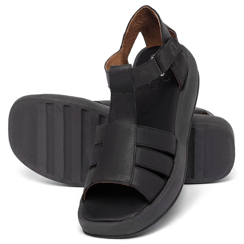 Laranja_Lima_Shoes_Sapatos_Femininos__-Sandalia---Boho-Salto-de-1-cm-em-Couro-Preto---Codigo---3918_2