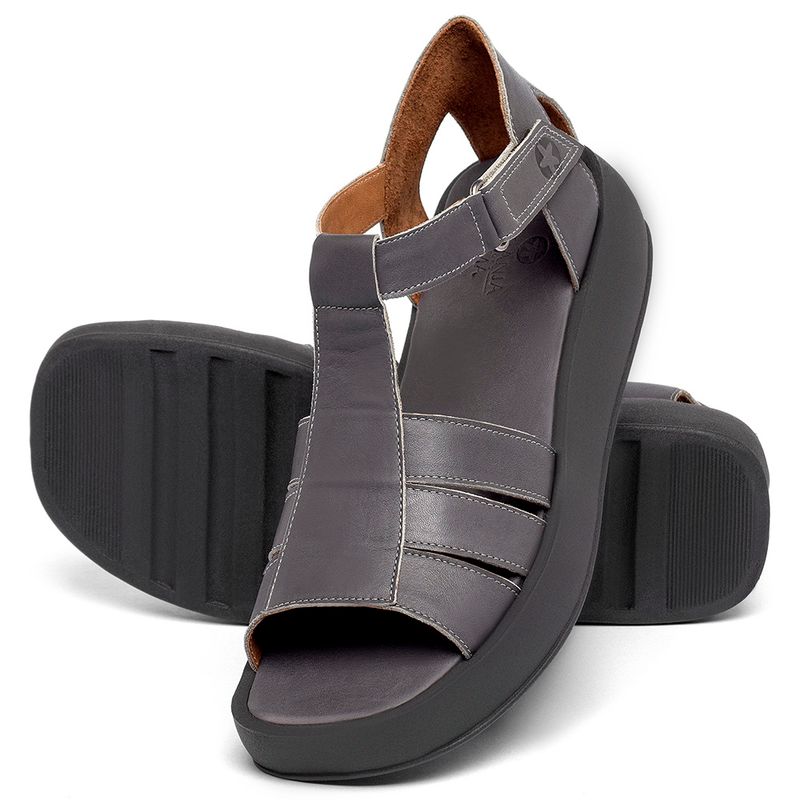 Laranja_Lima_Shoes_Sapatos_Femininos__-Sandalia---Boho-Salto-de-1-cm-em-Couro-Cinza---Codigo---3918_2