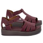 Laranja_Lima_Shoes_Sapatos_Femininos__-Sandalia---Boho-Salto-de-1-cm-em-Couro-Vinho---Codigo---3918_1