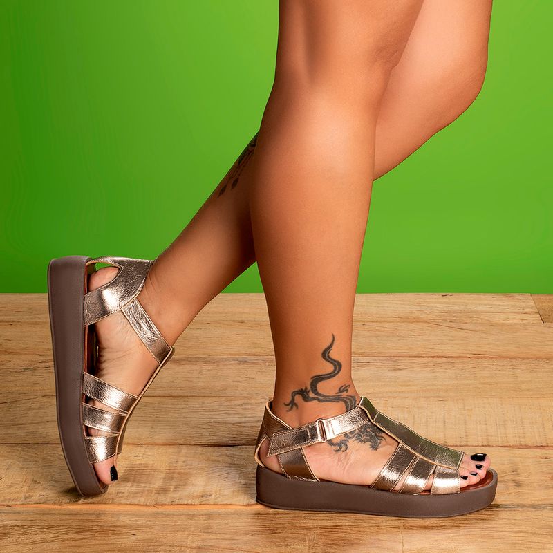 Laranja_Lima_Shoes_Sapatos_Femininos__-Sandalia---Boho-Salto-de-1-cm-em-Couro-Metalizado---Codigo---3918_8