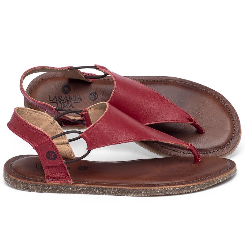 Laranja_Lima_Shoes_Sapatos_Femininos__-Sandalia-Rasteira---Flat-em-Couro-Vermelho---Codigo---141361_1