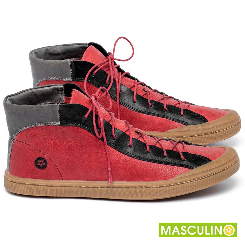 Laranja_Lima_Shoes_Sapatos_Masculinos__-Tenis-Masculino---Cano-Alto-em-Couro-Vermelho---Codigo---141141_1