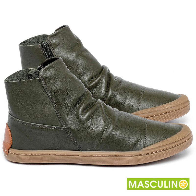 Laranja_Lima_Shoes_Sapatos_Masculinos__-Tenis-Masculino---Cano-Alto-em-Couro-Musgo---Codigo---141197_1