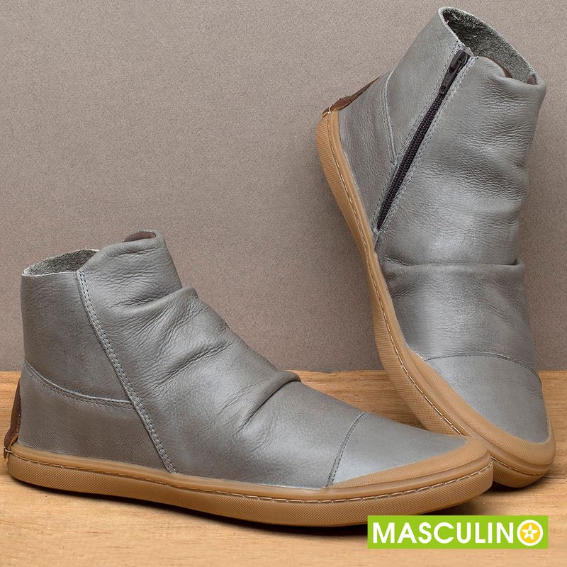 Laranja_Lima_Shoes_Sapatos_Masculinos__-Tenis-Masculino---Cano-Alto-em-Couro-Cinza---Codigo---141197_3