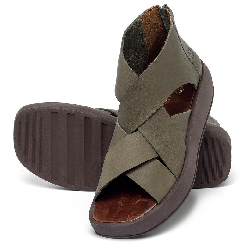 Laranja_Lima_Shoes_Sapatos_Femininos__-Sandalia---Boho-Salto-de-4-cm-em-Couro-Musgo---Codigo---3912_2