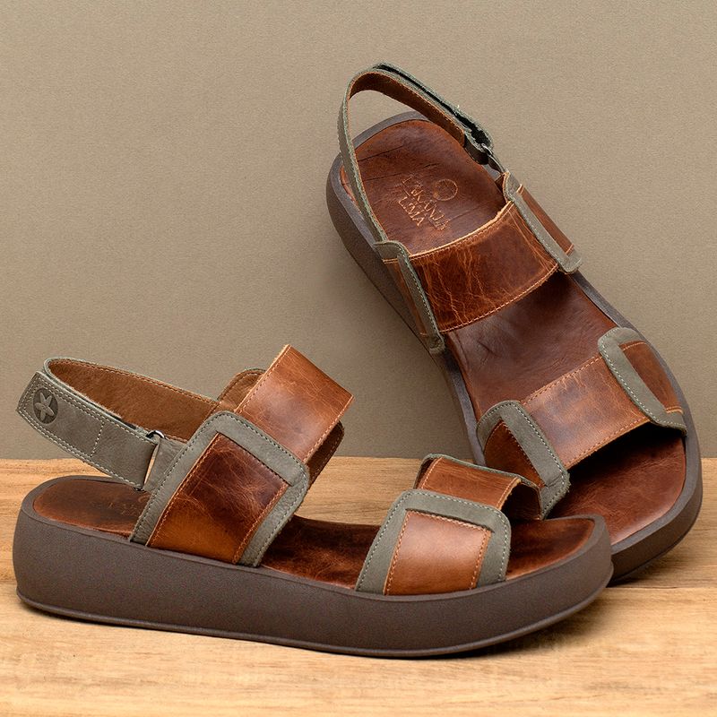 Laranja_Lima_Shoes_Sapatos_Femininos__-Sandalia---Boho-Salto-de-4-cm-em-Couro-Marrom---Codigo---3916_3