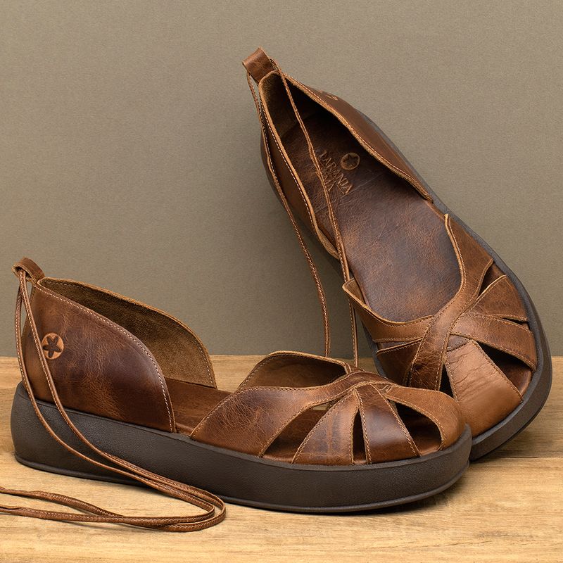 Laranja_Lima_Shoes_Sapatos_Femininos__-Sandalia---Boho-Salto-de-4-cm-em-Couro-Marrom---Codigo---3972_3
