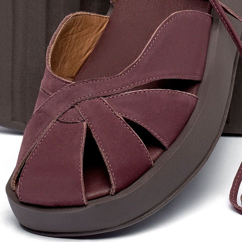 Laranja_Lima_Shoes_Sapatos_Femininos__-Sandalia---Boho-Salto-de-4-cm-em-Couro-Vinho---Codigo---3972_6