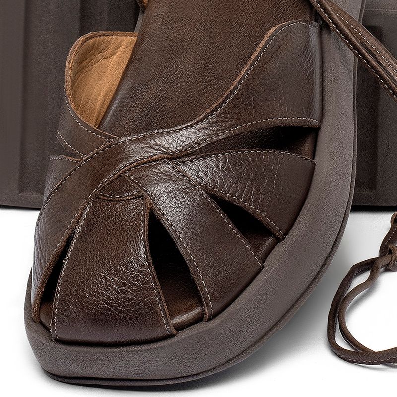 Laranja_Lima_Shoes_Sapatos_Femininos__-Sandalia---Boho-Salto-de-4-cm-em-Couro-Cafe---Codigo---3972_6