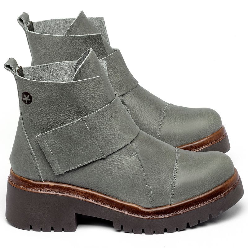 Laranja_Lima_Shoes_Sapatos_Femininos__-Bota---Cano-Curto-Salto-de-4-cm-em-Couro-Cinza---Codigo---153026_1