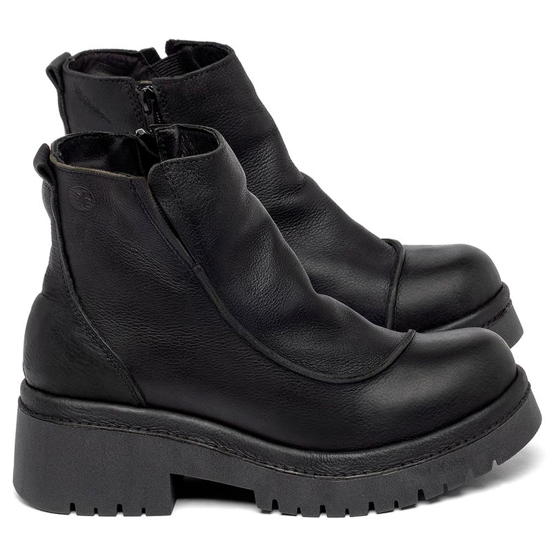 Laranja_Lima_Shoes_Sapatos_Femininos__-Bota---Cano-Curto-Salto-de-4-cm-em-Couro-Preto---Codigo---153052_1