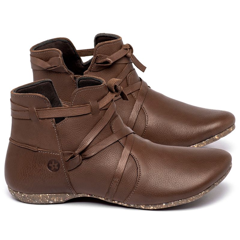 Laranja_Lima_Shoes_Sapatos_Femininos__-Flat---Boot-em-Couro-Marrom---Codigo---148022_1