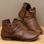 Laranja_Lima_Shoes_Sapatos_Femininos__-Flat---Boot-em-Couro-Marrom---Codigo---148022_3