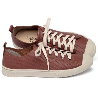 Tênis   Cano Baixo em Couro Terracota - Codigo - 148071