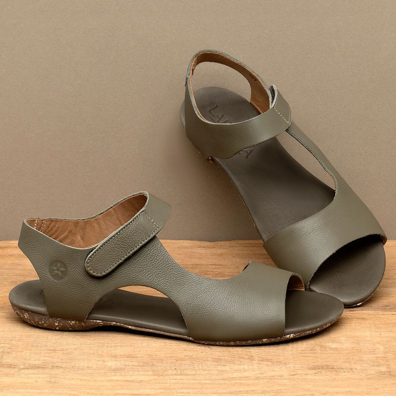 Laranja_Lima_Shoes_Sapatos_Femininos__-Sandalia-Rasteira---Flat-em-Couro-Musgo---Codigo---148026_3