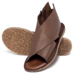 Laranja_Lima_Shoes_Sapatos_Femininos__-Sandalia-Rasteira---Flat-em-Couro-Marrom---Codigo---156025_2