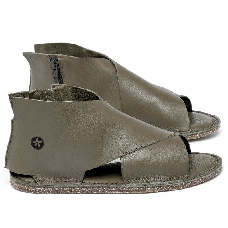 Laranja_Lima_Shoes_Sapatos_Femininos__-Sandalia-Rasteira---Flat-em-Couro-Musgo---Codigo---156025_1