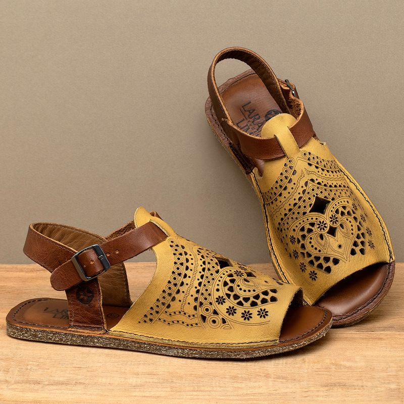 Laranja_Lima_Shoes_Sapatos_Femininos__-Sandalia-Rasteira---Flat-em-Couro-Amarelo---Codigo---156028_3