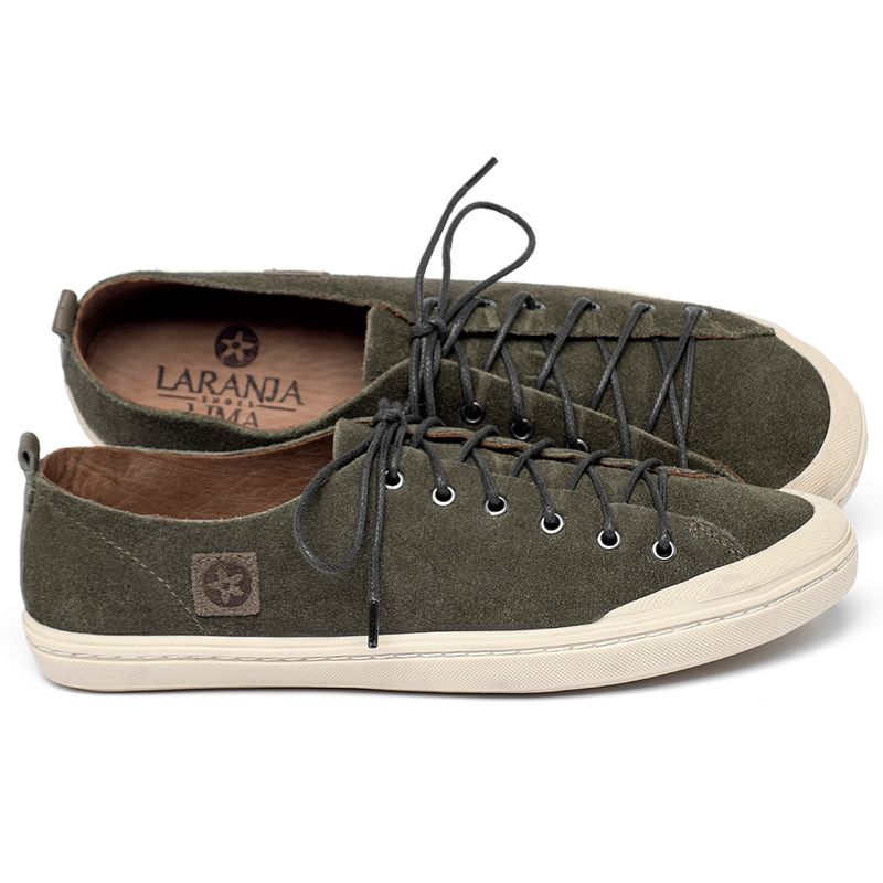 Laranja_Lima_Shoes_Sapatos_Femininos__-Tenis---Cano-Baixo-em-Couro-Musgo---Codigo---156075_1