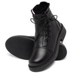 Laranja_Lima_Shoes_Sapatos_Femininos__-Bota---Cano-Curto-Salto-de-2-cm-em-Couro-Preto---Codigo---156098_2