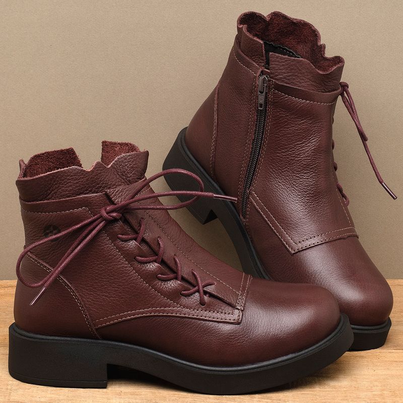 Laranja_Lima_Shoes_Sapatos_Femininos__-Bota---Cano-Curto-Salto-de-2-cm-em-Couro-Vinho---Codigo---156098_3