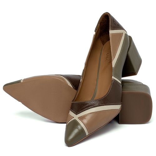 Scarpin   Bico Fino Salto de 5 cm em Couro Colorido - Codigo - 3839