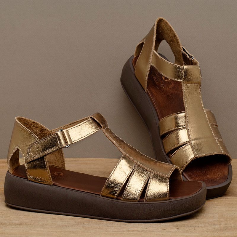 Laranja_Lima_Shoes_Sapatos_Femininos__-Sandalia---Boho-Salto-de-1-cm-em-Couro-Metalizado---Codigo---3918_3