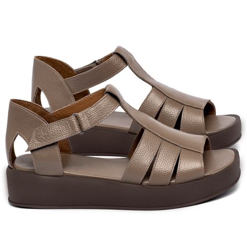 Sandália   Boho Salto de 1 cm em Couro Fendi - Codigo - 3918
