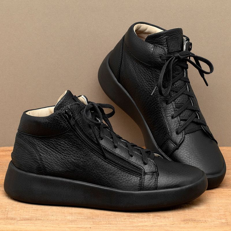 Laranja_Lima_Shoes_Sapatos_Femininos__-Tenis---Cano-Alto-em-Couro-Preto---Codigo---158021_3