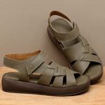Laranja_Lima_Shoes_Sapatos_Femininos__-Sandalia---Boho-Salto-de-4-cm-em-Couro-Bicolor---Codigo---3922_3