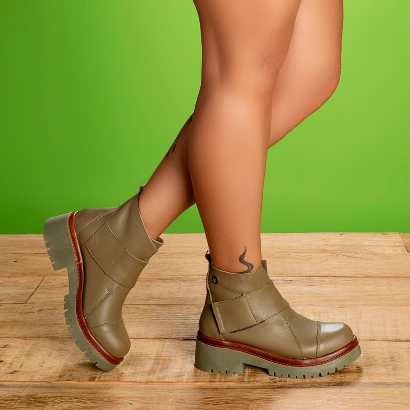 Laranja_Lima_Shoes_Sapatos_Femininos__-Bota---Cano-Curto-Salto-de-4-cm-em-Couro-Musgo---Codigo---153026_9