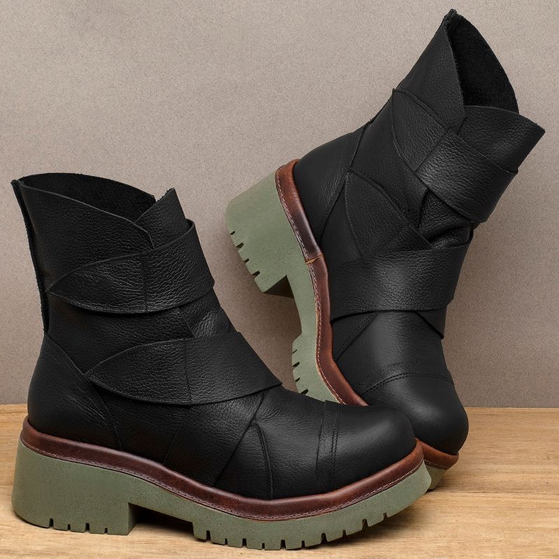 Laranja_Lima_Shoes_Sapatos_Femininos__-Bota---Cano-Medio-Salto-de-4-cm-em-Couro-Preto---Codigo---153031_3
