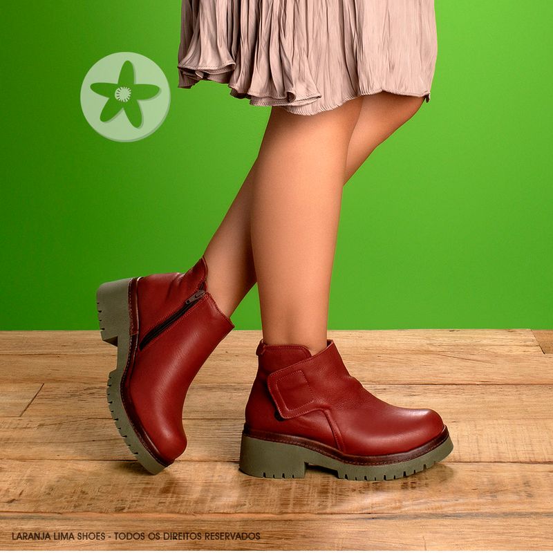 Laranja_Lima_Shoes_Sapatos_Femininos__-Bota---Cano-Curto-Salto-de-4-cm-em-Couro-Vermelho---Codigo---153055_8