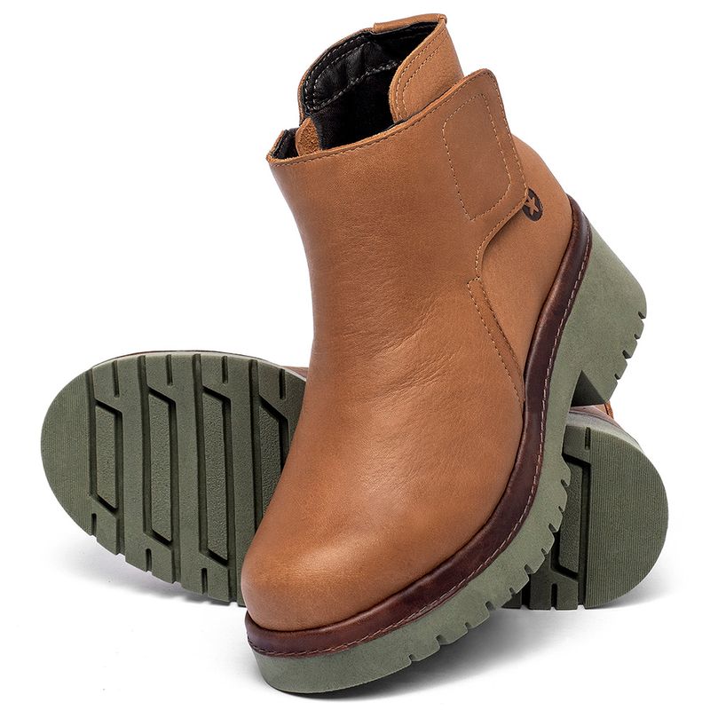 Laranja_Lima_Shoes_Sapatos_Femininos__-Bota---Cano-Curto-Salto-de-4-cm-em-Couro-Laranja---Codigo---153055_2
