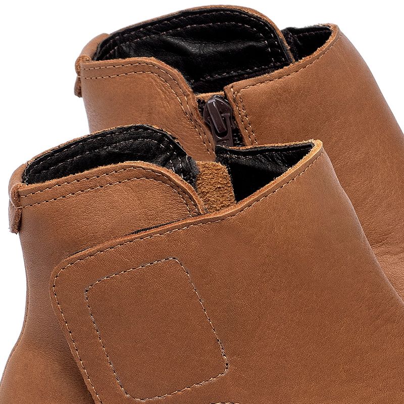 Laranja_Lima_Shoes_Sapatos_Femininos__-Bota---Cano-Curto-Salto-de-4-cm-em-Couro-Laranja---Codigo---153055_5