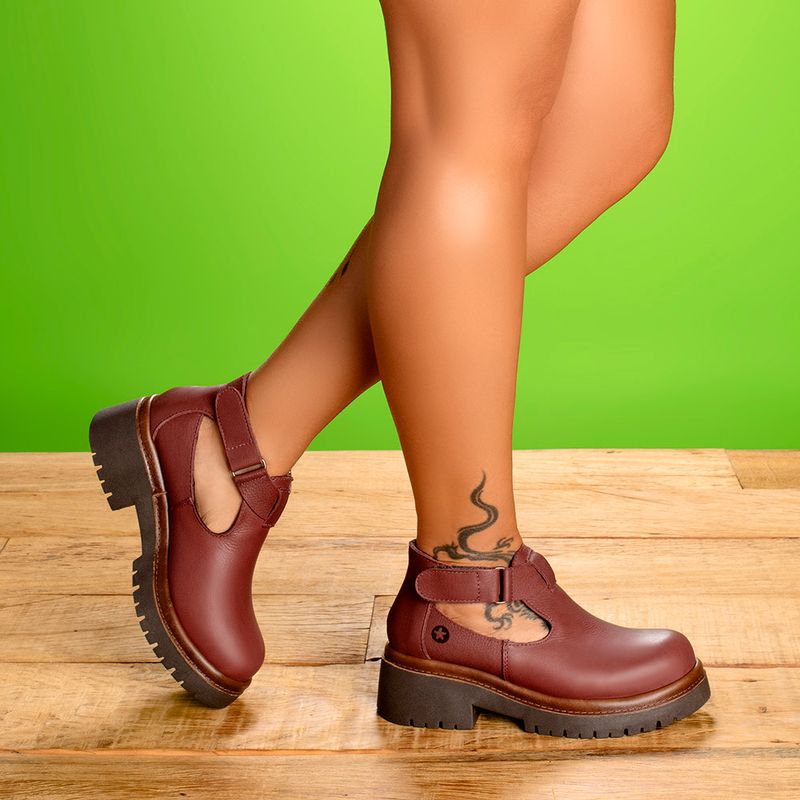 Laranja_Lima_Shoes_Sapatos_Femininos__-Bota---Cano-Curto-Salto-de-4-cm-em-Couro-Vermelho---Codigo---153083_8