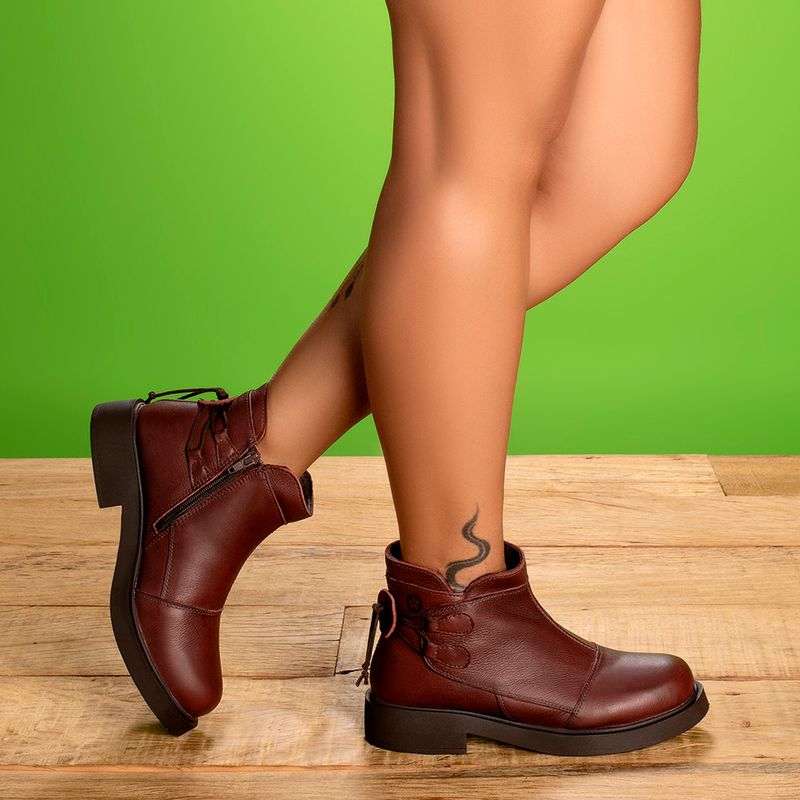 Laranja_Lima_Shoes_Sapatos_Femininos__-Bota---Cano-Curto-Salto-de-2-cm-em-Couro-Vinho---Codigo---156092_9