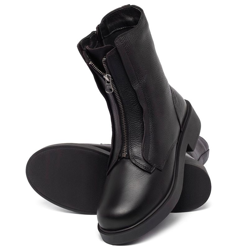 Laranja_Lima_Shoes_Sapatos_Femininos__-Bota---Cano-Medio-Salto-de-2-cm-em-Couro-Preto---Codigo---156101_2