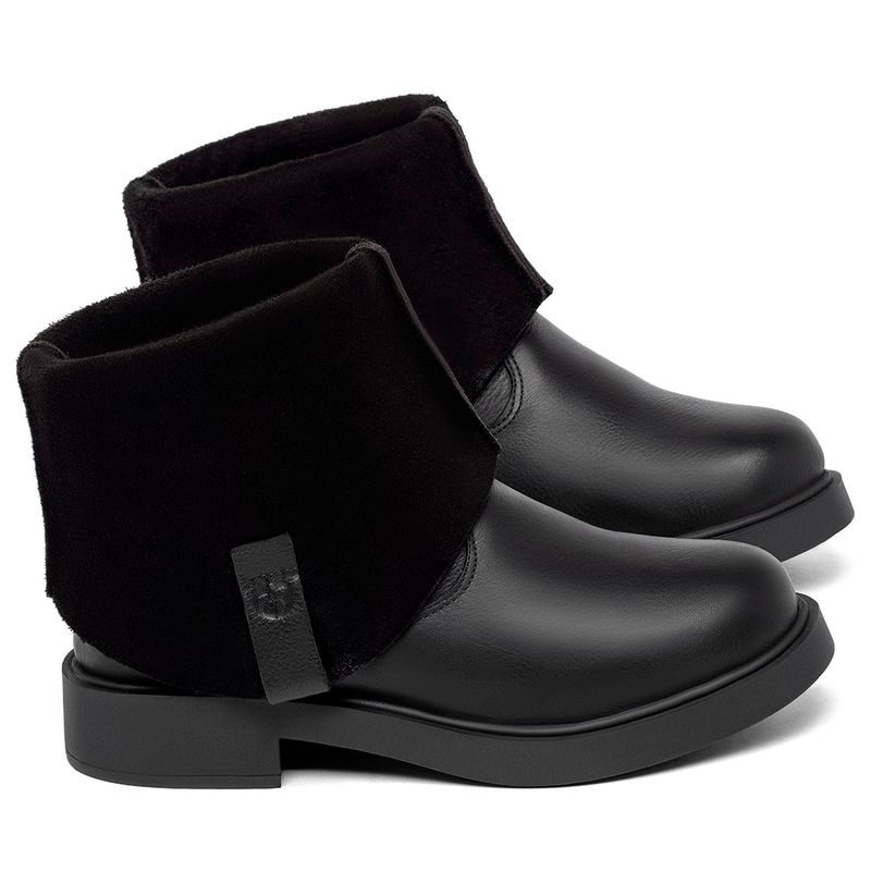 Laranja_Lima_Shoes_Sapatos_Femininos__-Bota---Cano-Curto-Salto-de-2-cm-em-Couro-Preto---Codigo---156106_1