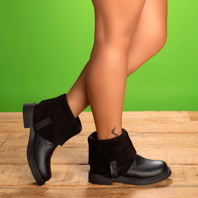 Laranja_Lima_Shoes_Sapatos_Femininos__-Bota---Cano-Curto-Salto-de-2-cm-em-Couro-Preto---Codigo---156106_8