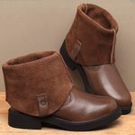 Laranja_Lima_Shoes_Sapatos_Femininos__-Bota---Cano-Curto-Salto-de-2-cm-em-Couro-Marrom---Codigo---156106_3