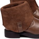 Laranja_Lima_Shoes_Sapatos_Femininos__-Bota---Cano-Curto-Salto-de-2-cm-em-Couro-Marrom---Codigo---156106_5