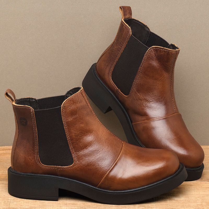Laranja_Lima_Shoes_Sapatos_Femininos__-Bota---Cano-Curto-Salto-de-2-cm-em-Couro-Marrom---Codigo---156107_3