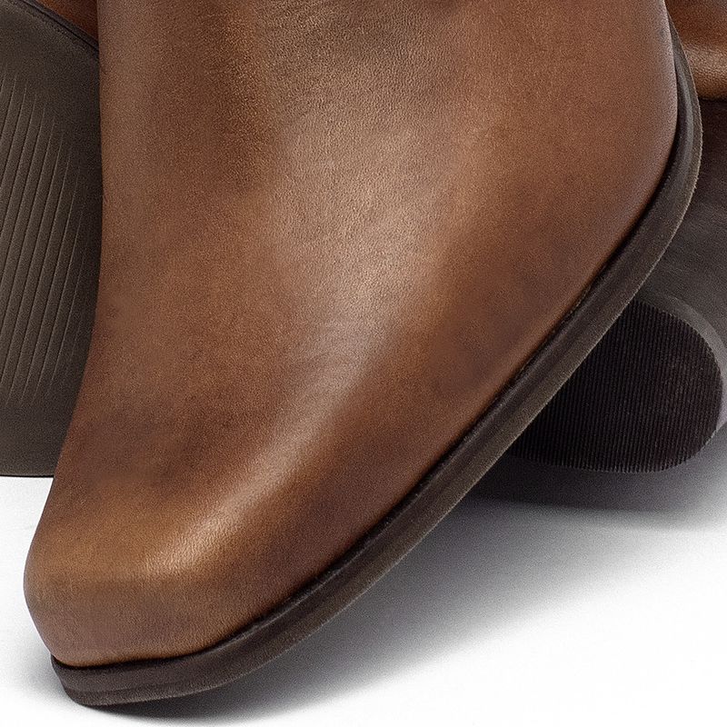 Laranja_Lima_Shoes_Sapatos_Femininos__-Bota---Cano-Curto-Salto-de-7-cm-em-Couro-Marrom---Codigo---152029_7