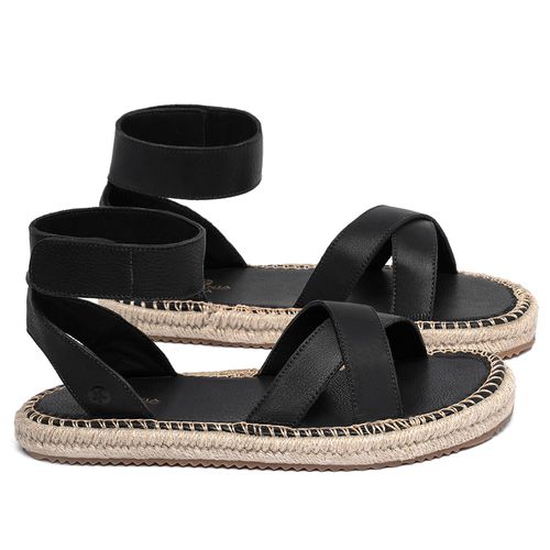 Birken em Couro Preto - Codigo - 9652