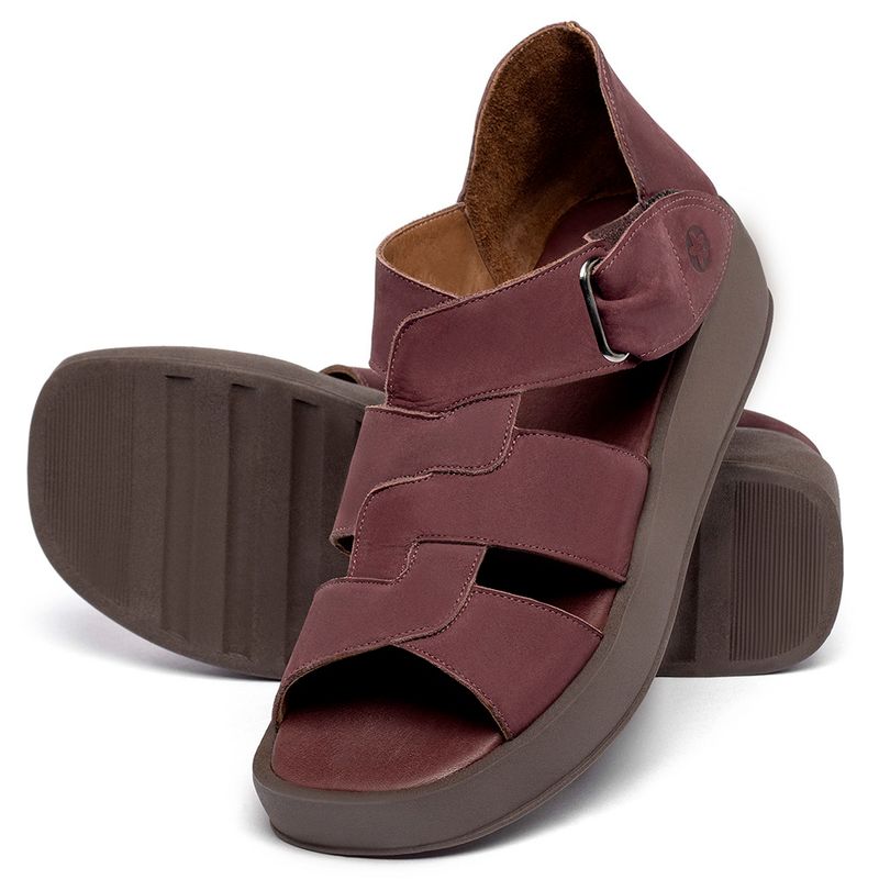 Laranja_Lima_Shoes_Sapatos_Femininos__-Sandalia---Boho-Salto-de-4-cm-em-Couro-Vinho---Codigo---3915_2