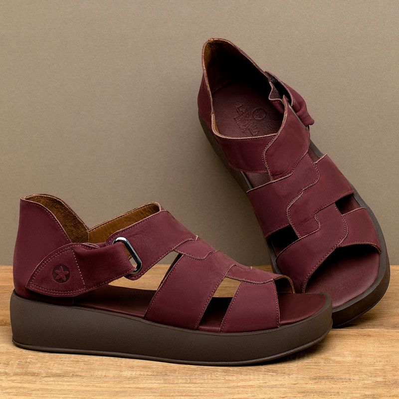 Laranja_Lima_Shoes_Sapatos_Femininos__-Sandalia---Boho-Salto-de-4-cm-em-Couro-Vinho---Codigo---3915_3