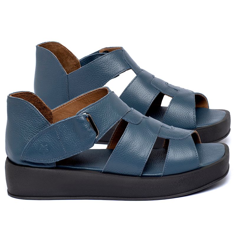 Laranja_Lima_Shoes_Sapatos_Femininos__-Sandalia---Boho-Salto-de-4-cm-em-Couro-Azul---Codigo---3915_1