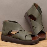 Laranja_Lima_Shoes_Sapatos_Femininos__-Sandalia---Boho-Salto-de-4-cm-em-Couro-Musgo---Codigo---3912_3