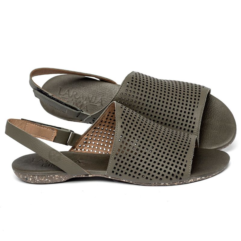 Laranja_Lima_Shoes_Sapatos_Femininos__-Sandalia-Rasteira---Flat-em-Couro-Musgo---Codigo---148090_1